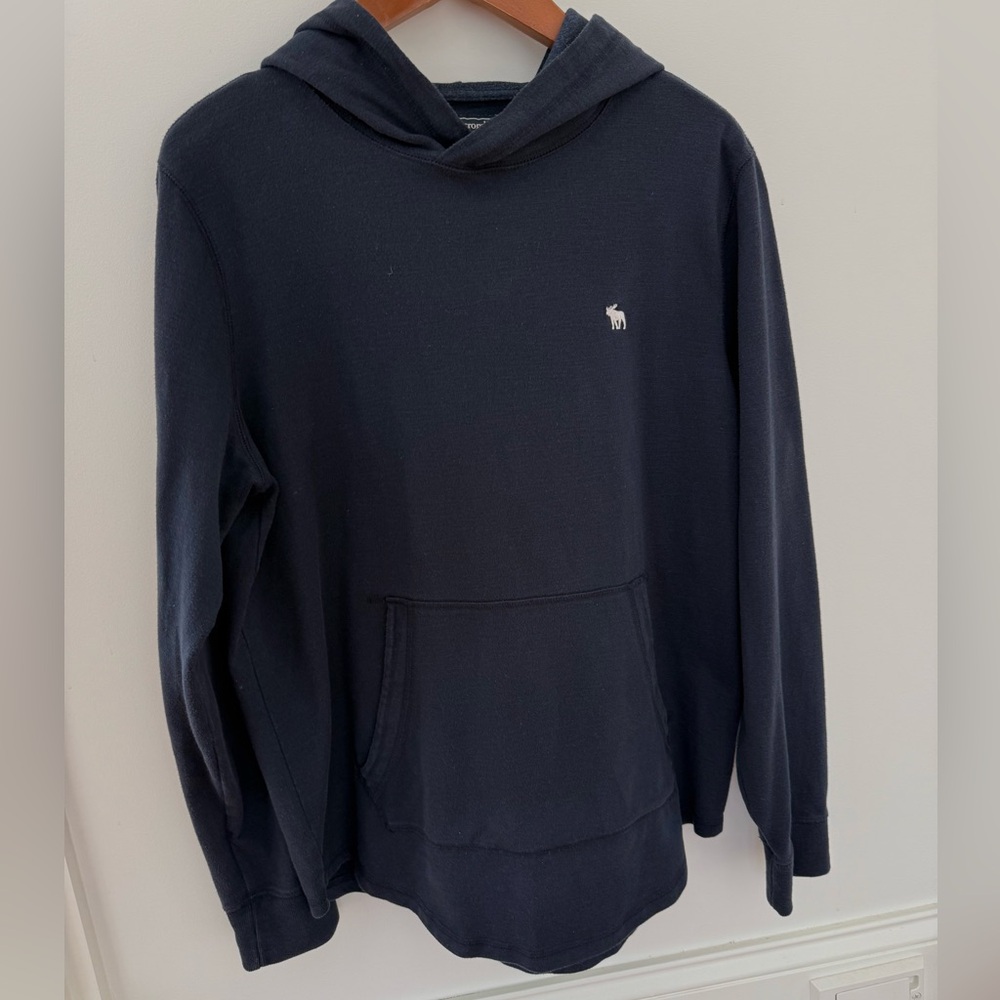A&F Abercrombie & Fitch Men's Navy Blue Hoodie
Sweater Sweatshirt Size M